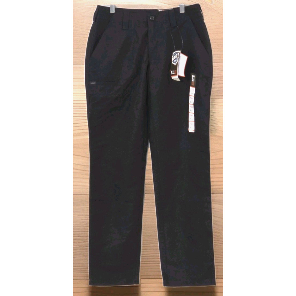 5.11 Tactical Fast-Tac Urban Pants Women's 6 Regular Straight Ripstop Black NWT